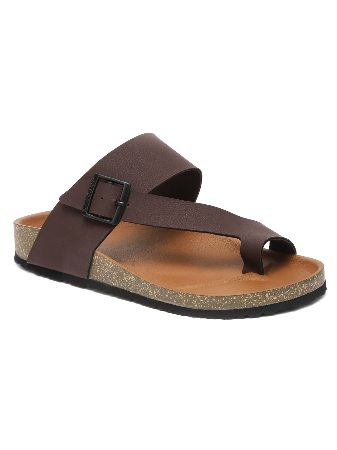 Kosher Brown Color Men's Casual Sandal, Slipper