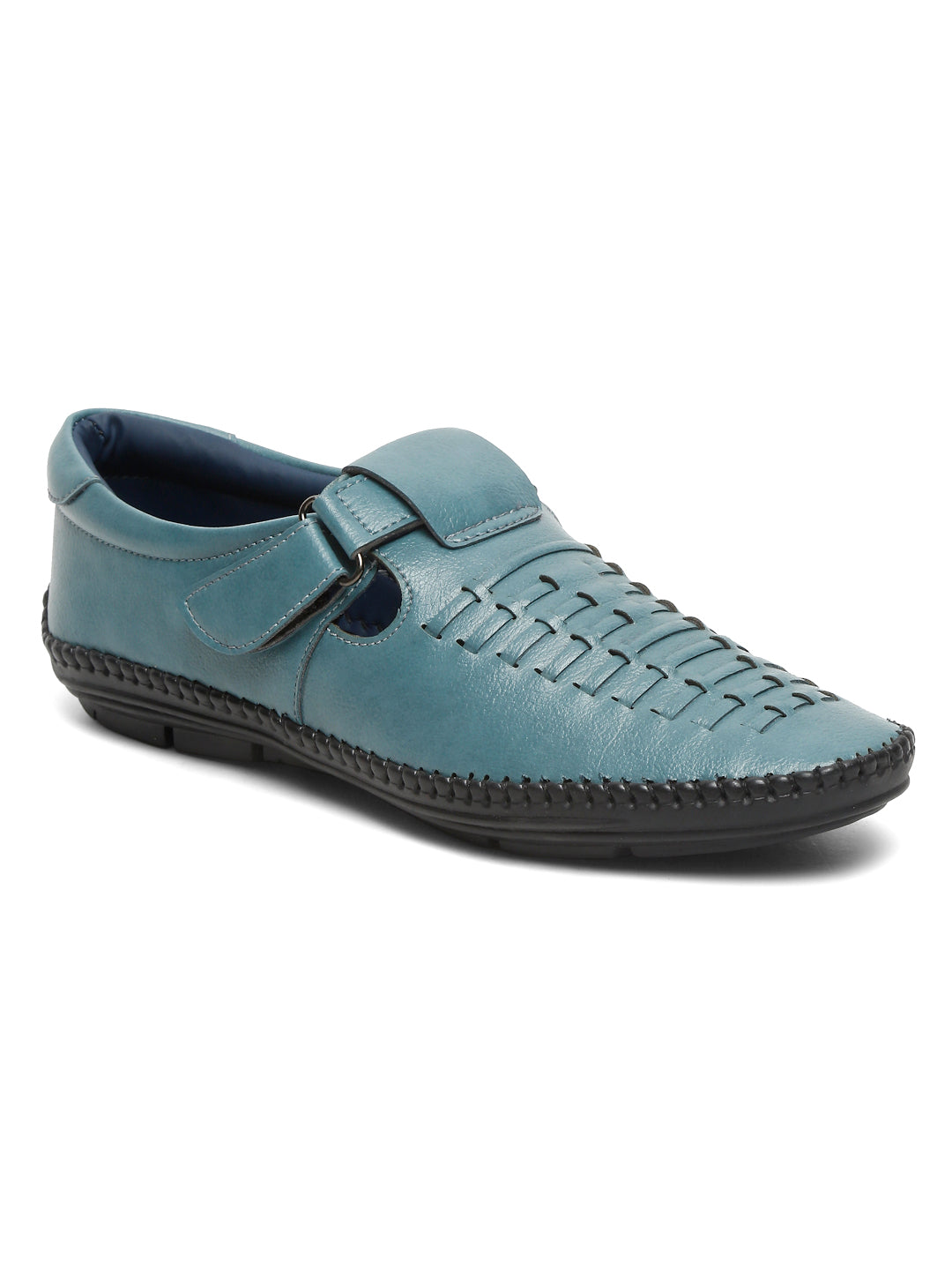 Kosher Blue Roman Faux Leather Men's Casual Sandal