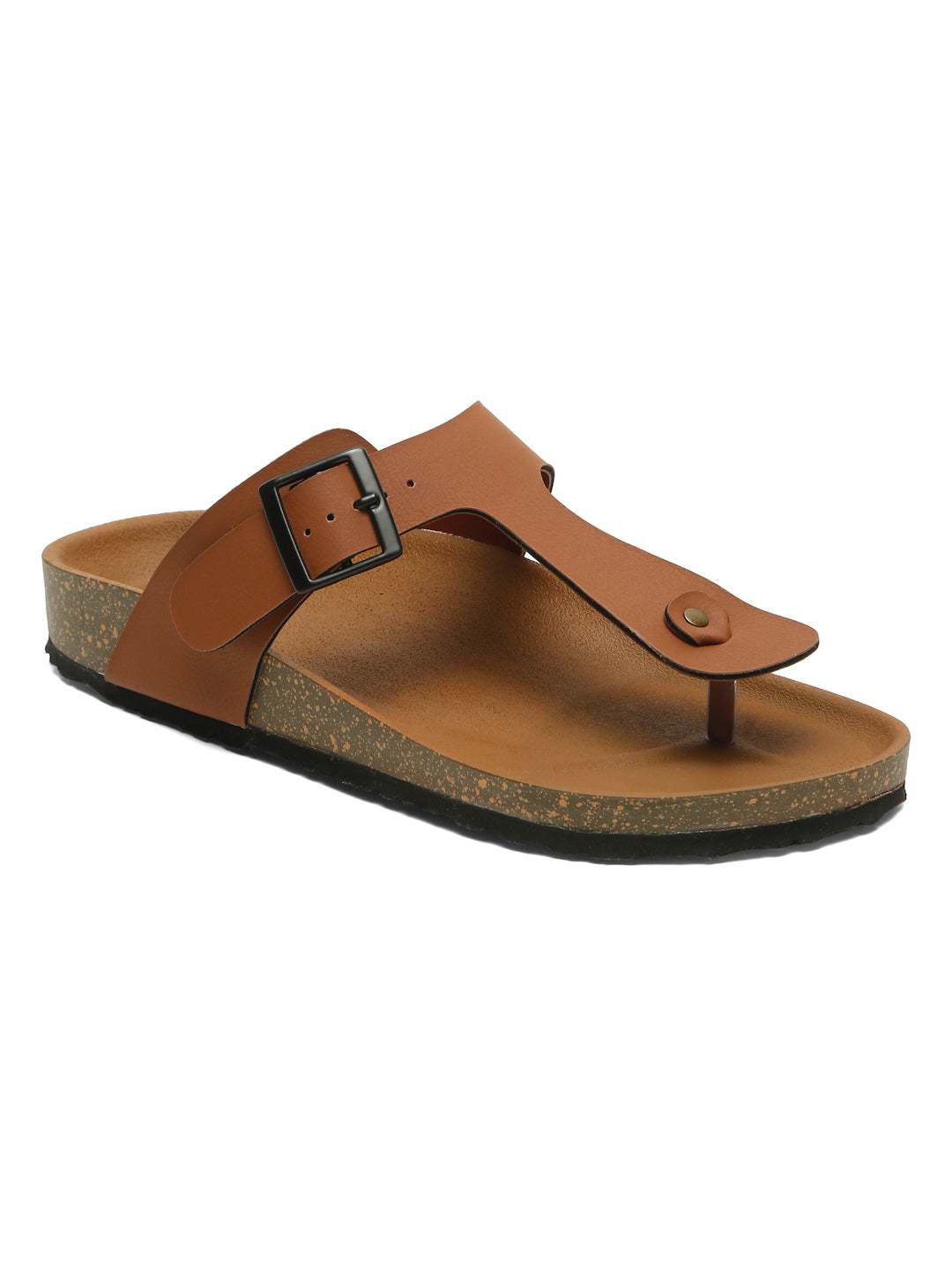 Kosher Tan Color Men's Casual Sandal, Slipper