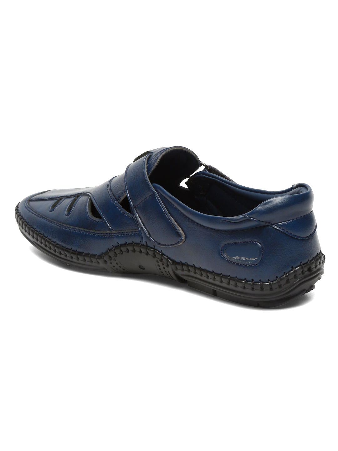 Kosher Navy Roman Faux Leather Men's Casual Sandal
