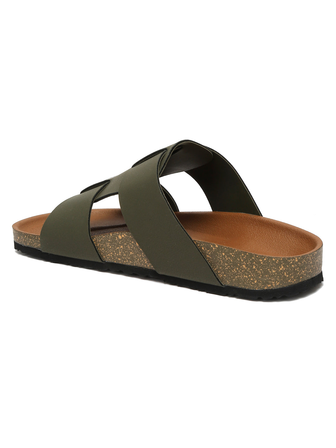 Kosher olive color casual slipper