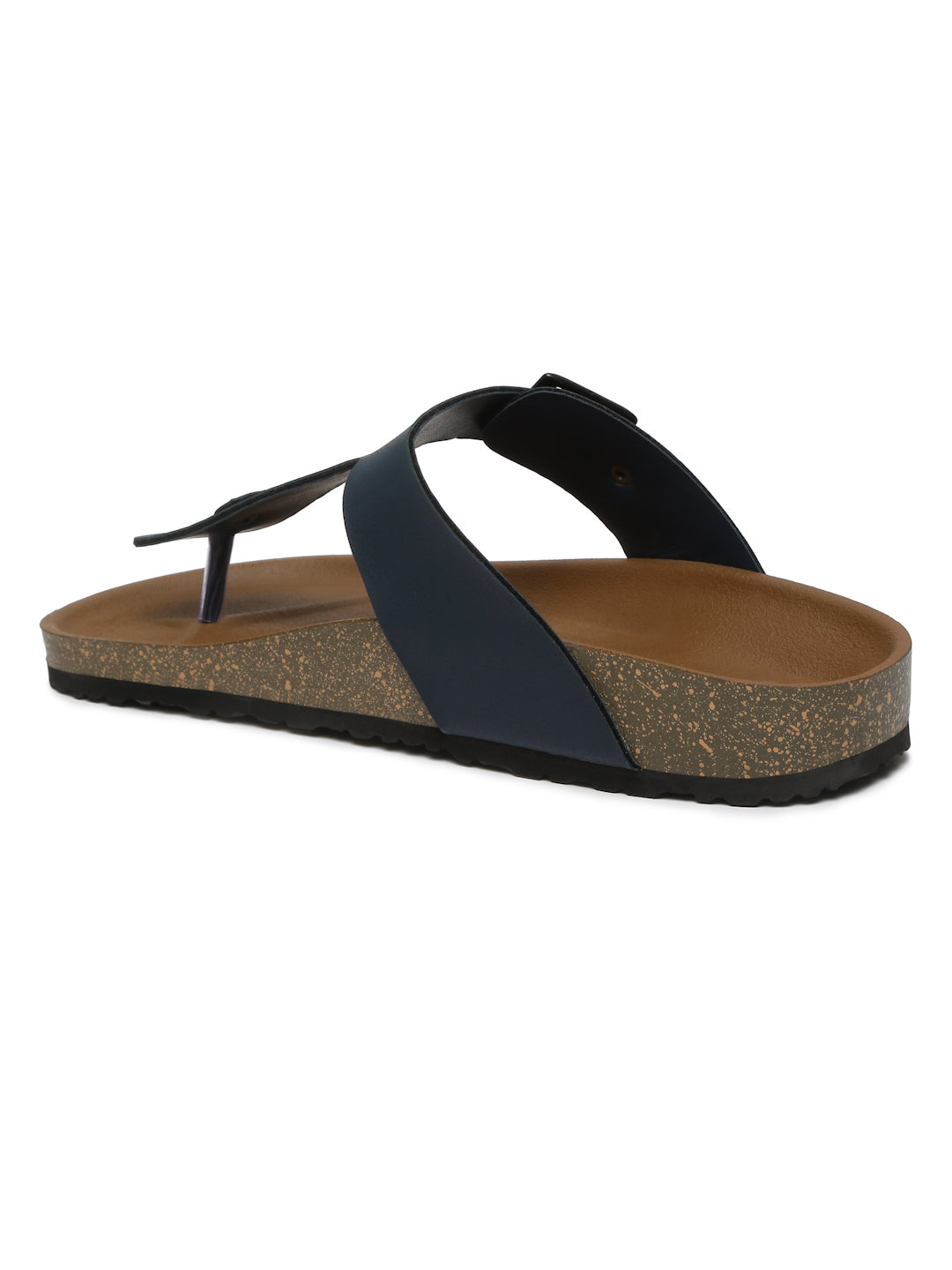 Kosher Navy Color Men's Casual Sandal, Slipper