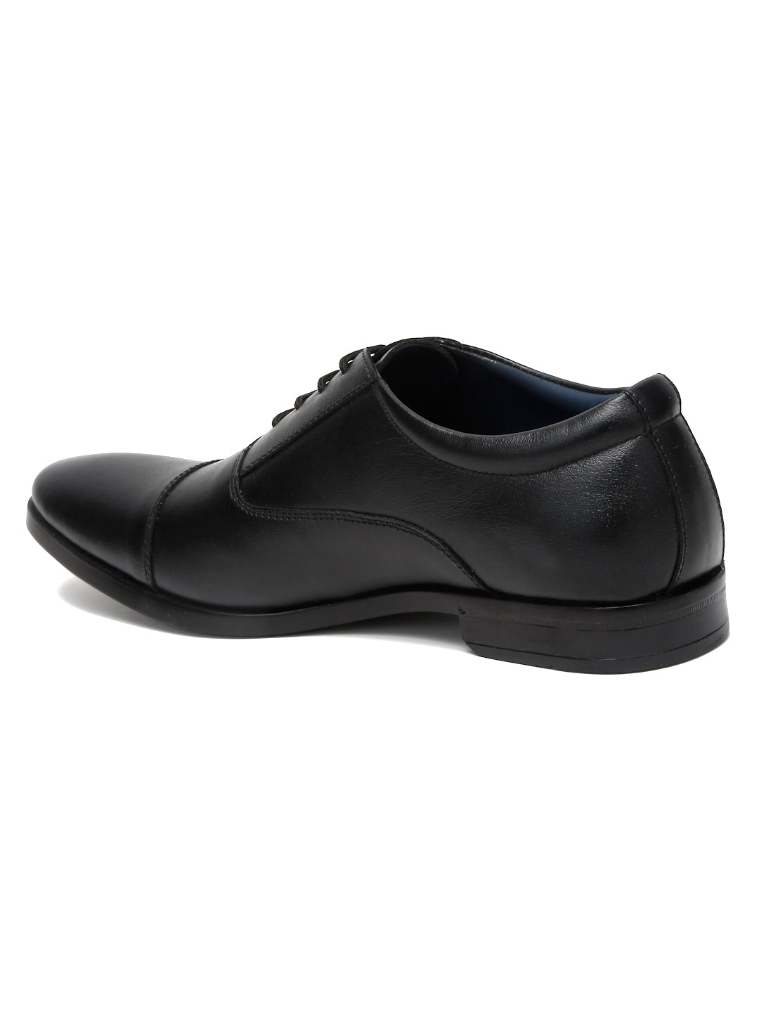 Kosher Black Genuine Leather Lace-up Formal Shoes