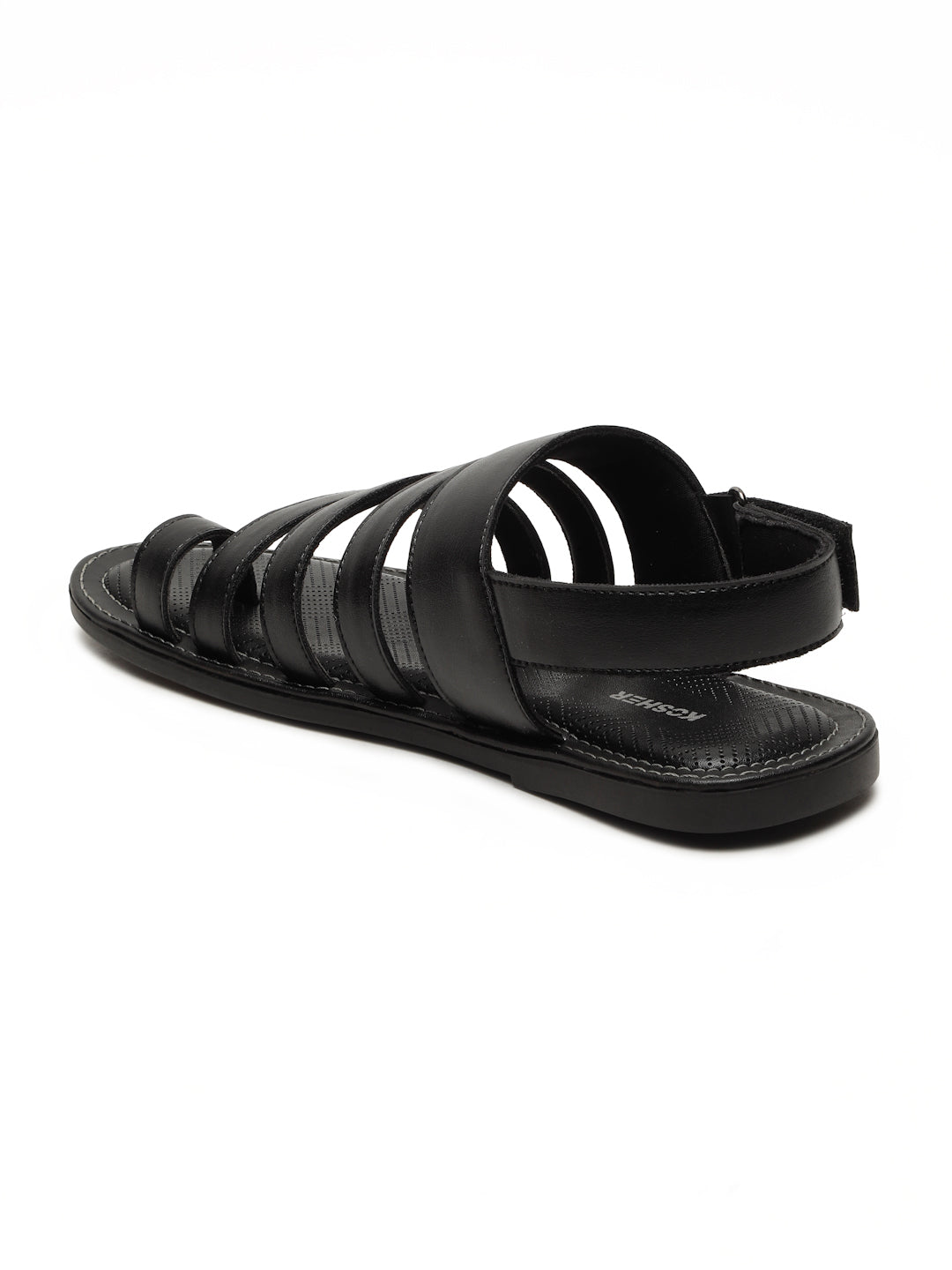 Kosher Black Men's formal sandal