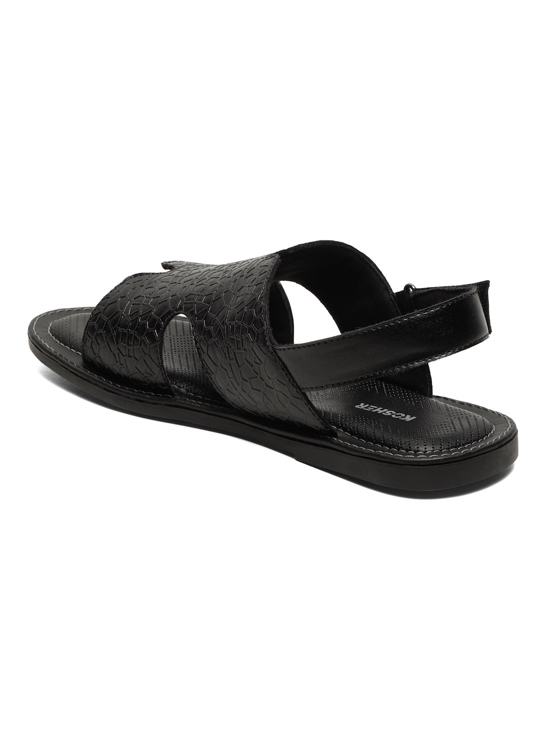 Kosher Black Men's formal sandal