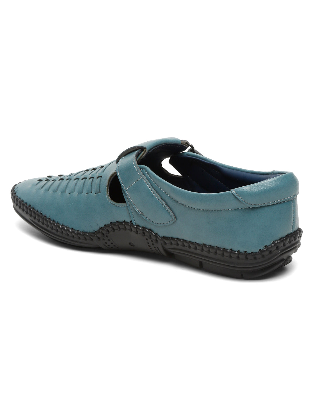 Kosher Blue Roman Faux Leather Men's Casual Sandal