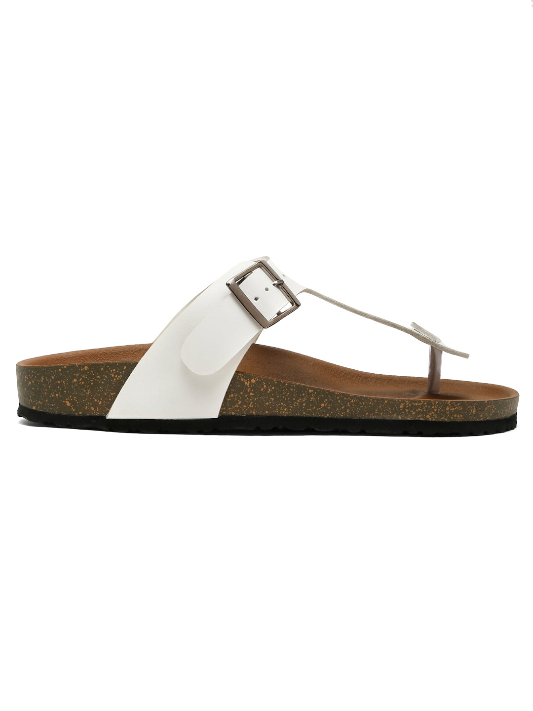 Kosher White Color Men's Casual Sandal, Slipper