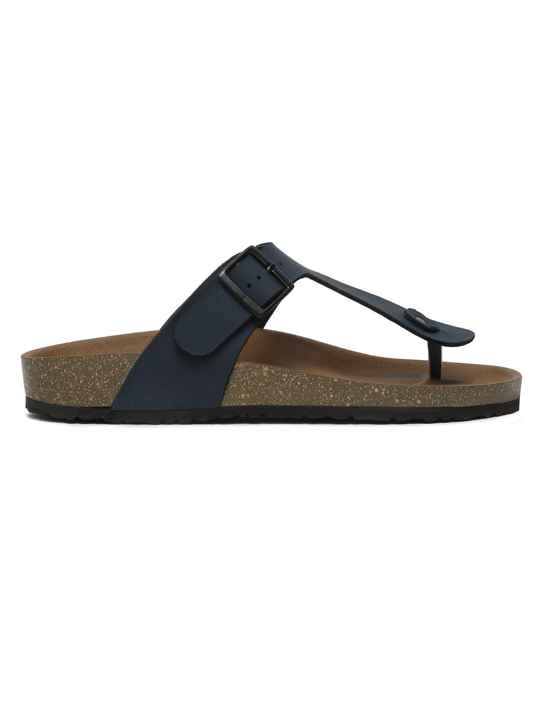 Kosher Navy Color Men's Casual Sandal, Slipper