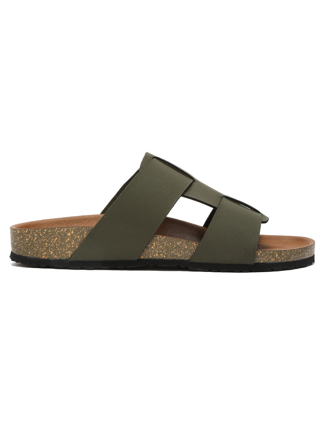 Kosher olive color casual slipper