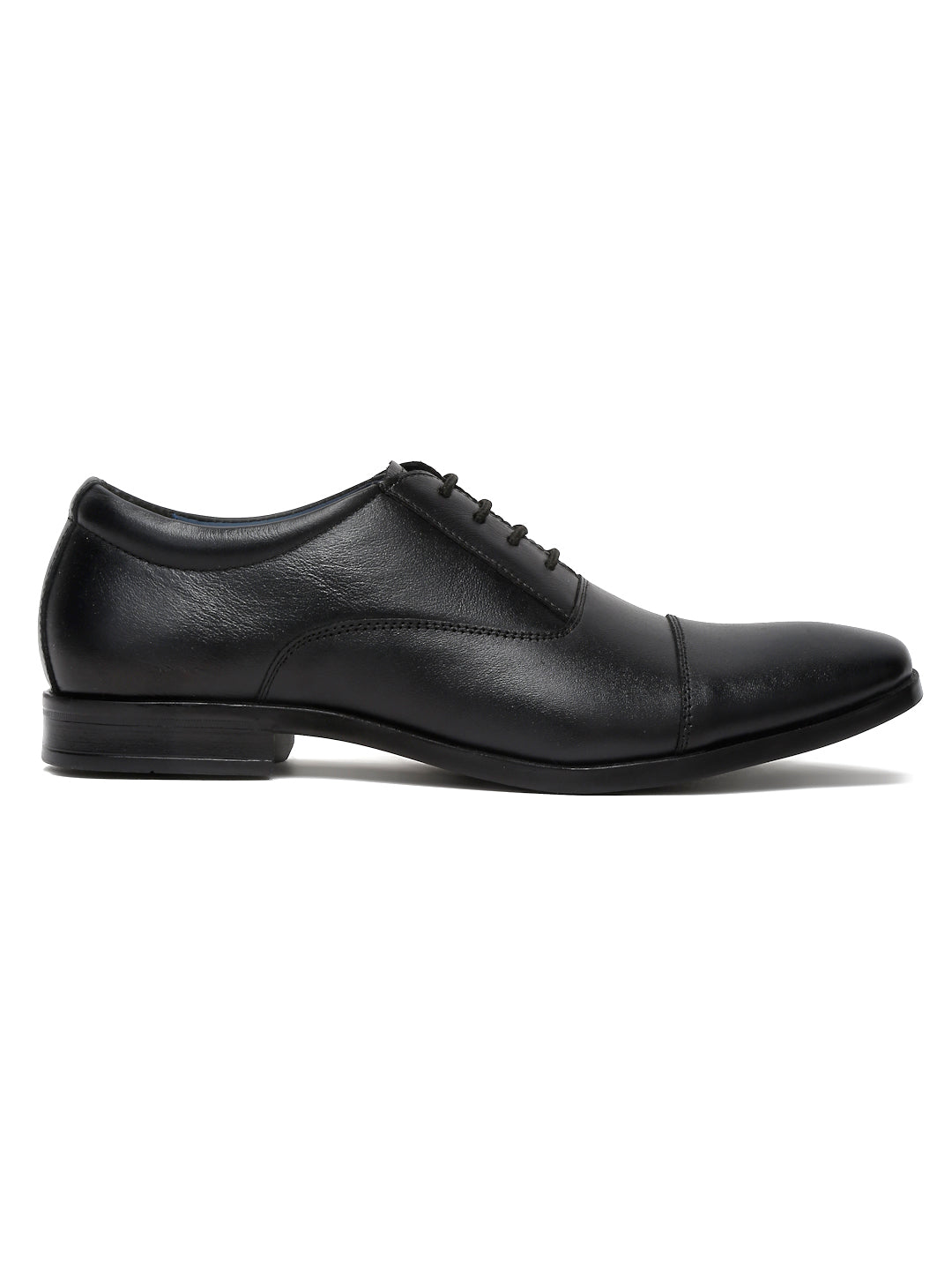Kosher Black Genuine Leather Lace-up Formal Shoes