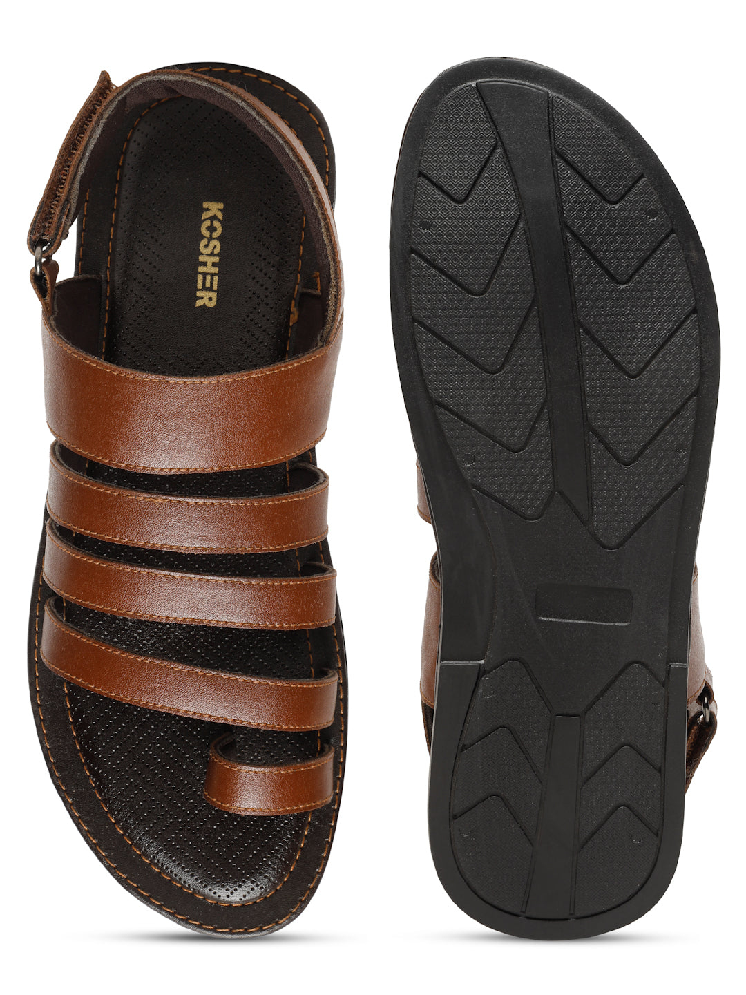 Kosher Tan Men's formal sandal