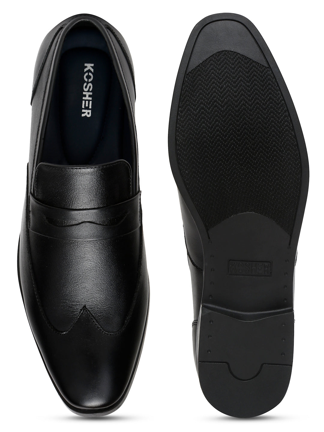 Kosher Black Colour Lace-up Formal Shoes