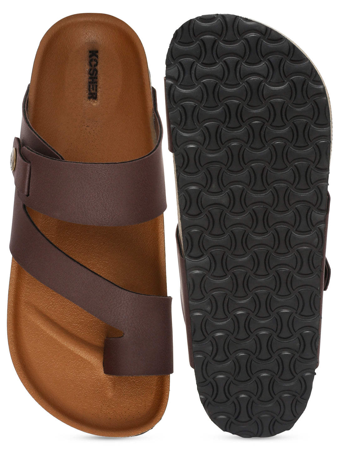 Kosher Brown color casual slipper