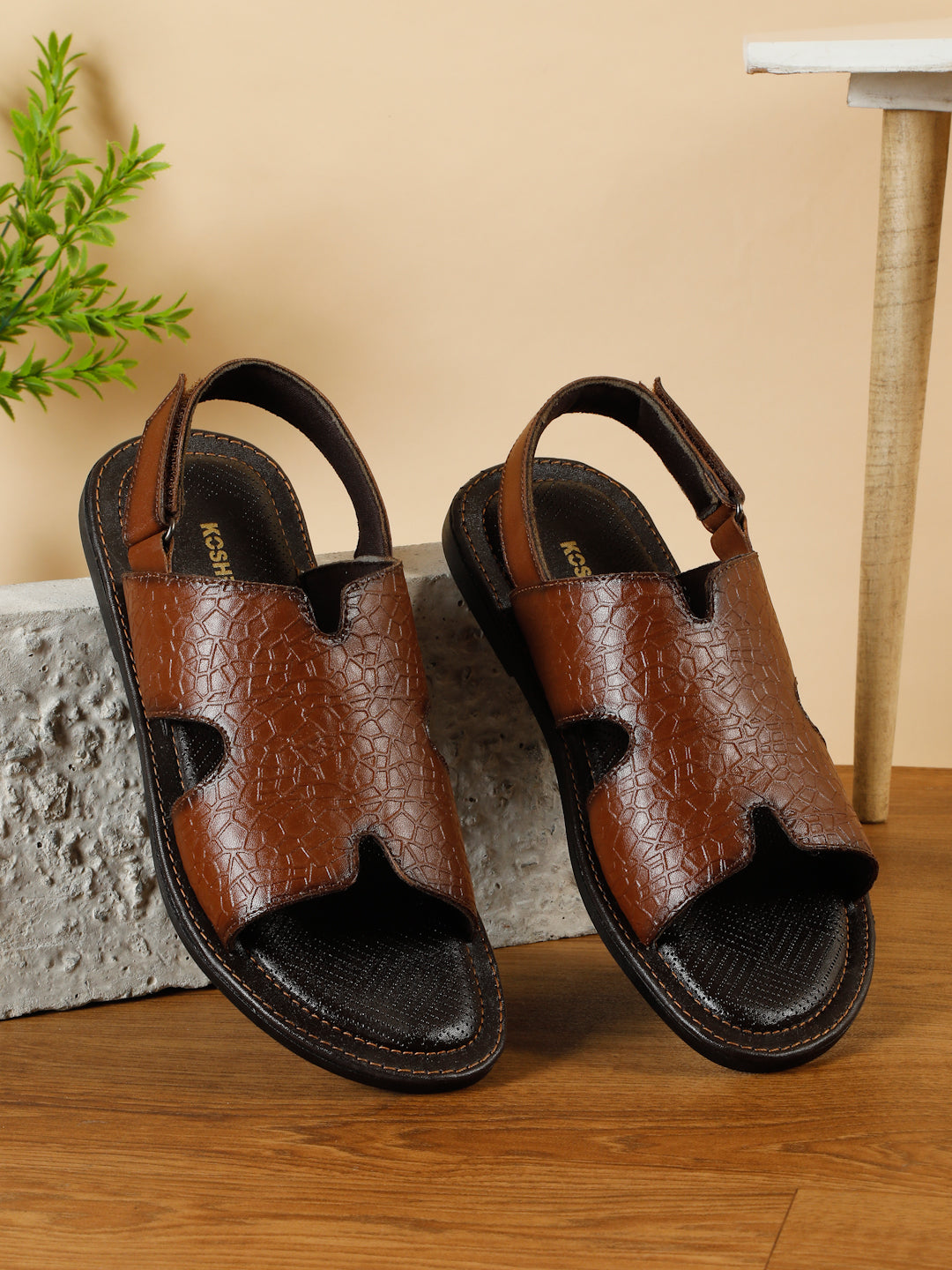 Kosher Tan Men's formal sandal