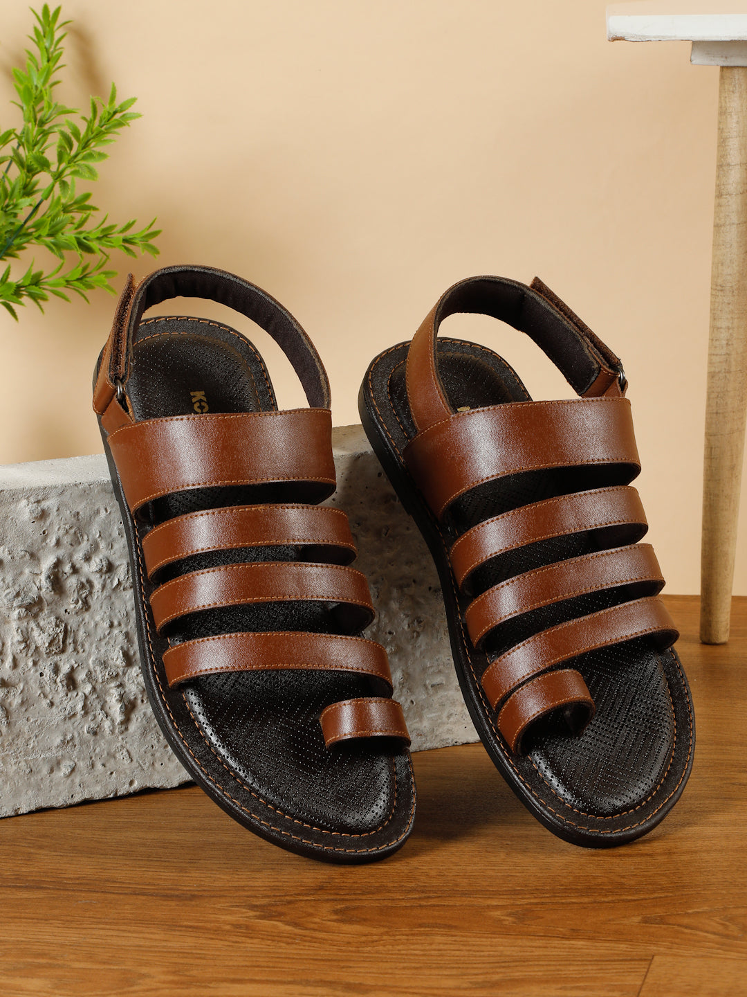Kosher Tan Men's formal sandal
