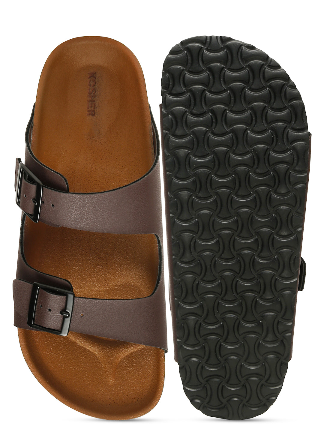 Kosher Brown Casual Sandal For Men