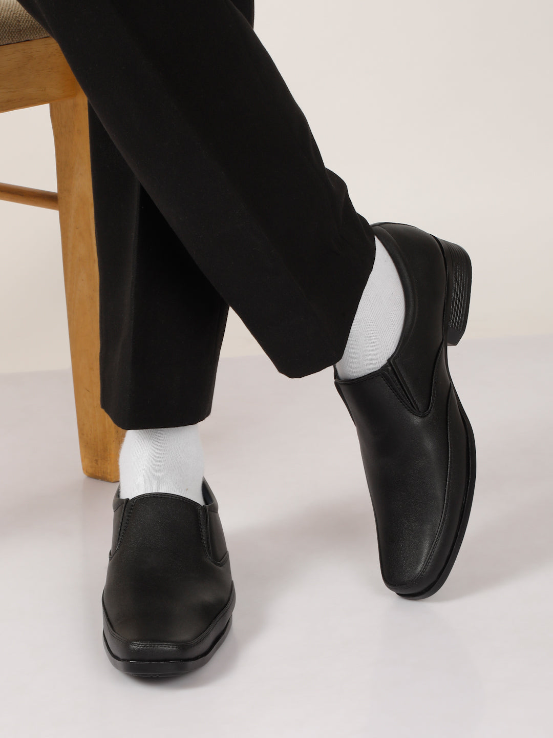 Kosher Black Color Slip-on Formal Shoes