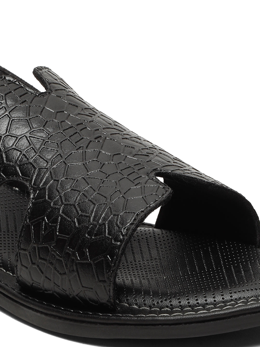 Kosher Black Men's formal sandal