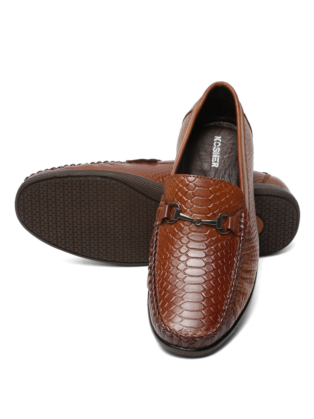 Kosher Tan Color Slip-on Men's Casual Loafers