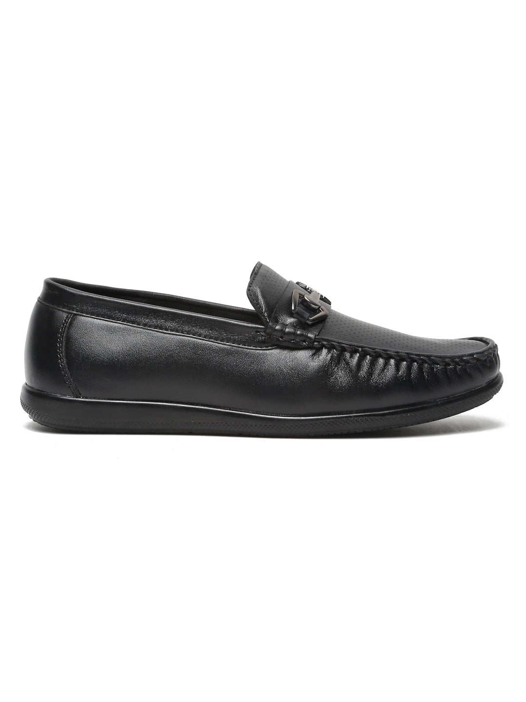 Kosher Black Color Slip-on Men's Casual Loafers
