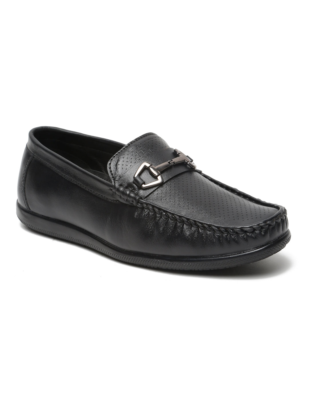 Kosher Black Color Slip-on Men's Casual Loafers