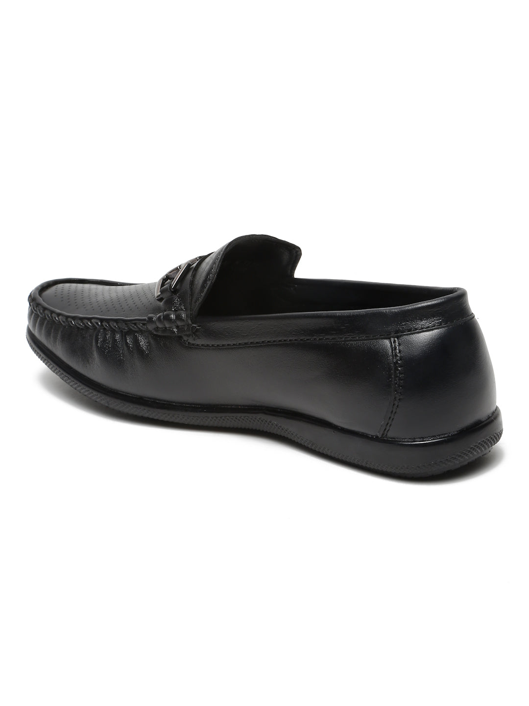 Kosher Black Color Slip-on Men's Casual Loafers