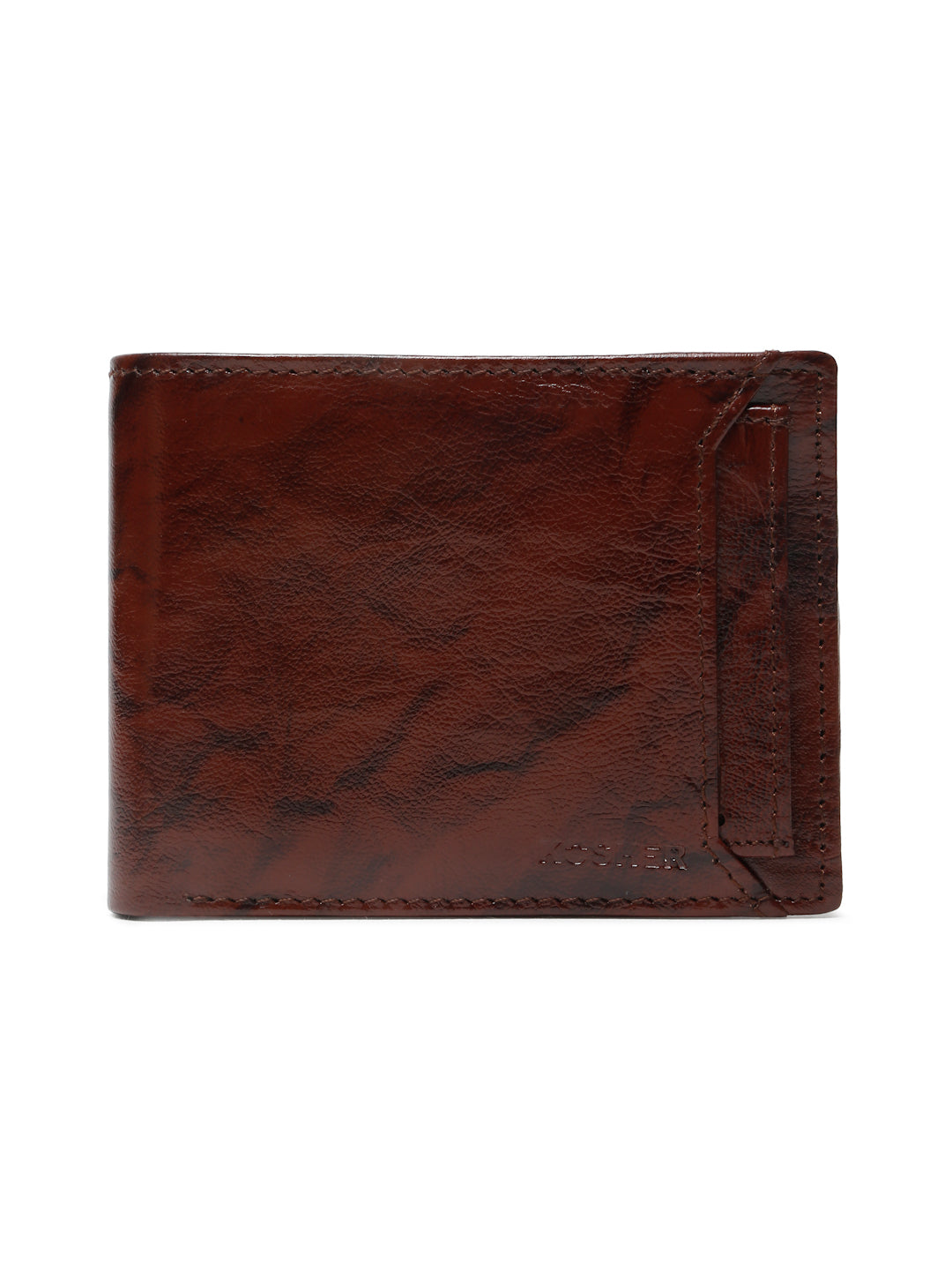 KOSHER Black Color Vintage-Style Genuine Leather Bi-Fold Men's Wallet With Removable Metro Card Holder Sleeve (Copy)