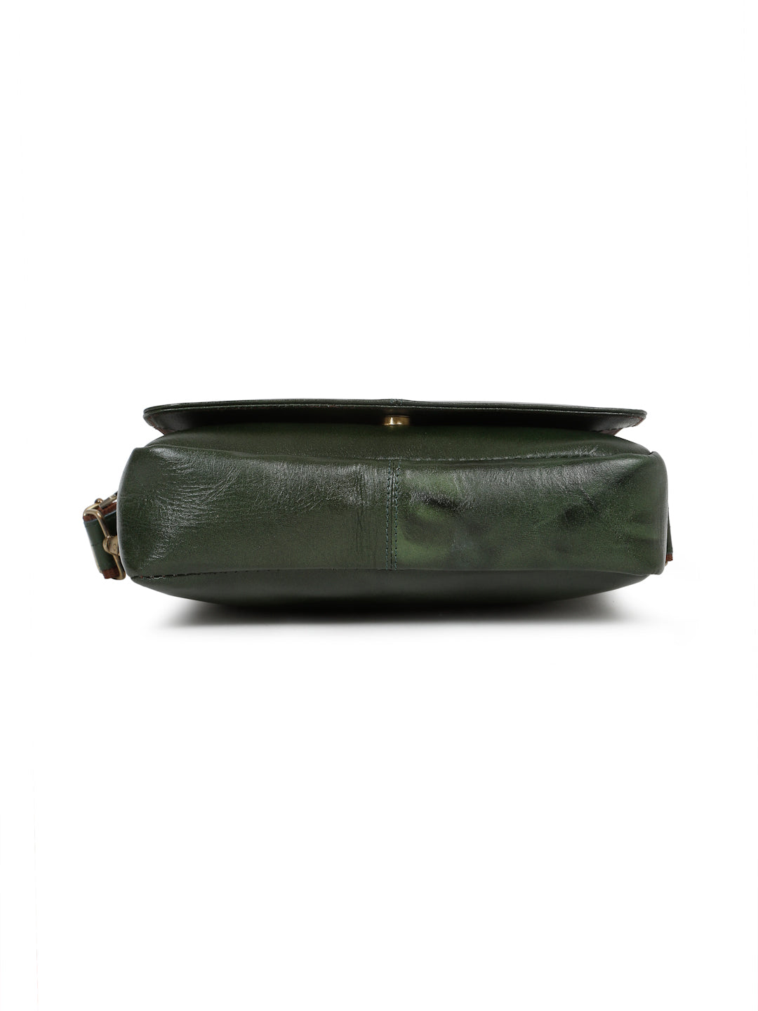 KOSHER Genuine Leather Crossbody Sling Bag – Elegant Green Office & Casual Bag for Men / Women