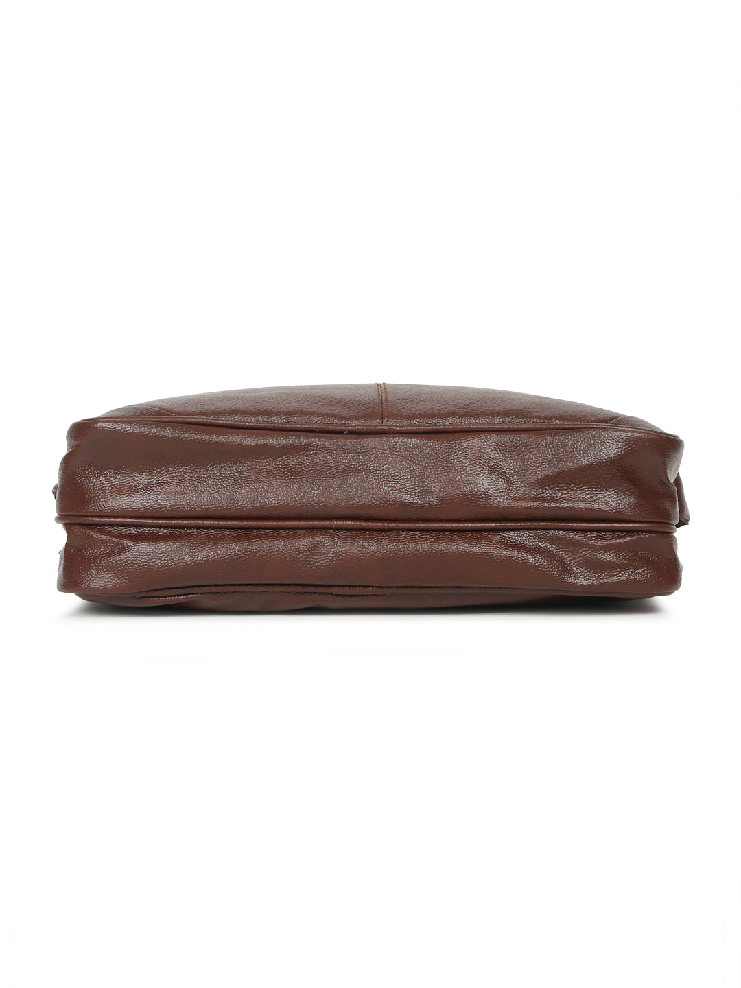 KOSHER Professional Brown Faux Leather Laptop Messenger Bag for Men / Women