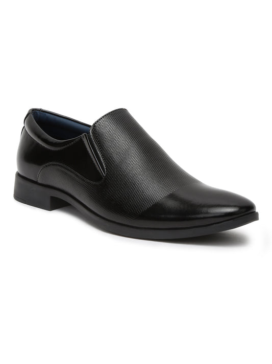 Kosher Black Color Slip on Formal Shoes