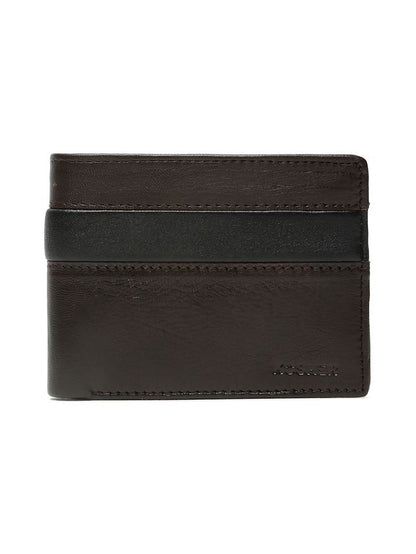 KOSHER Brown Color Premium Soft Leather With Zipp Coin Pocket Wallet for Men's
