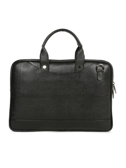 KOSHER Black Color Premium Genuine Leather Bag – Stylish, Spacious & Durable for Men / Women