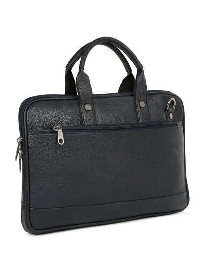 KOSHER Blue Color Premium Genuine Leather Bag – Stylish, Spacious & Durable for Men / Women