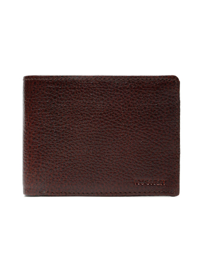 KOSHER Brown Color Men,s Classic Bi-Fold Premium Leather Wallet with Coin Pocket & Rear Slip Pocket For Card Slots