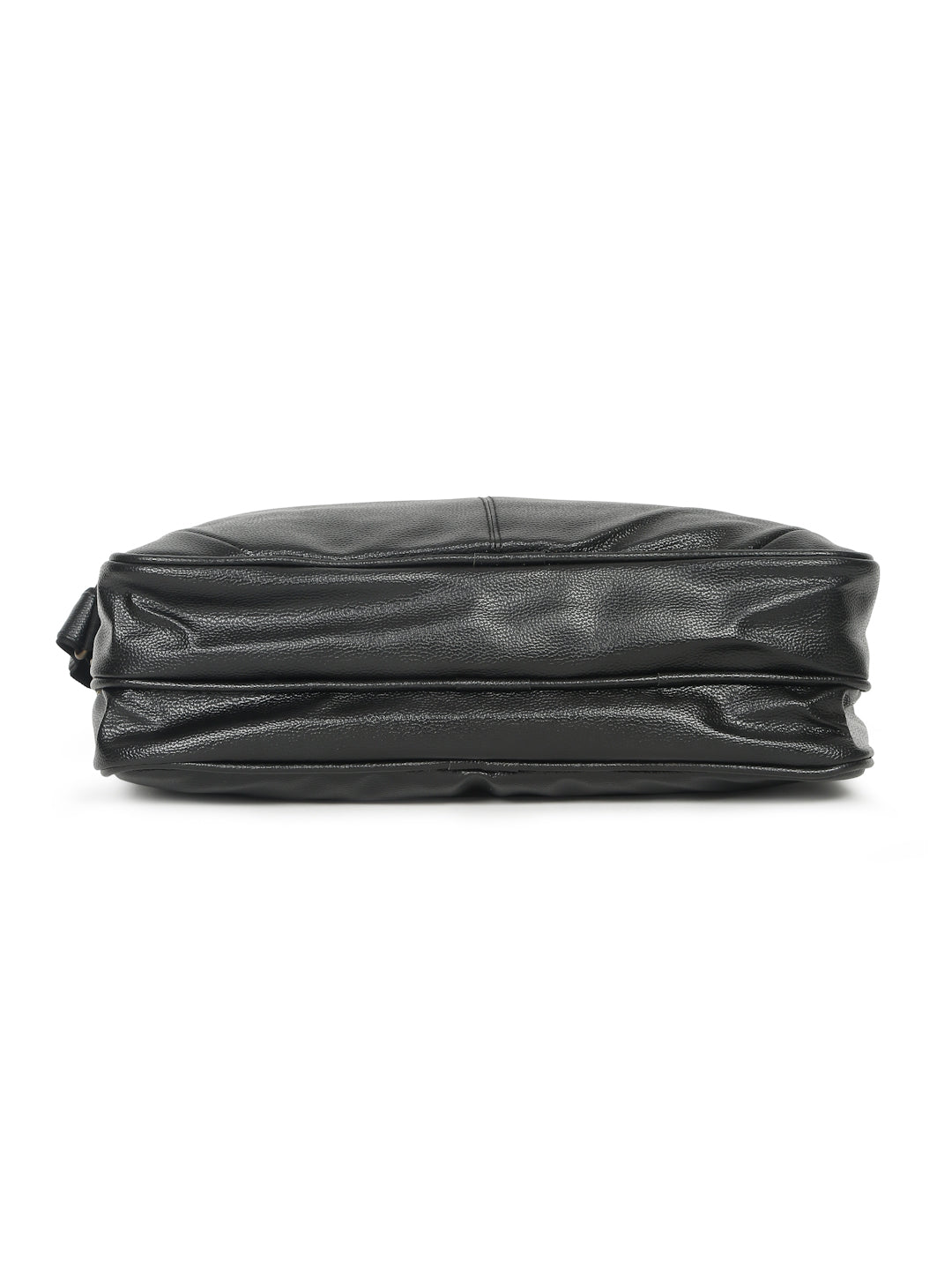KOSHER Professional Black Faux Leather Laptop Messenger Bag for Men / Women