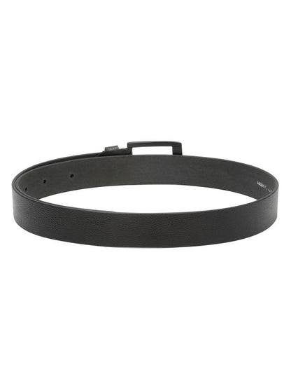 KOSHER Black Color Men's Classic NDM Genuine Leather Belt with Matte Black Buckle