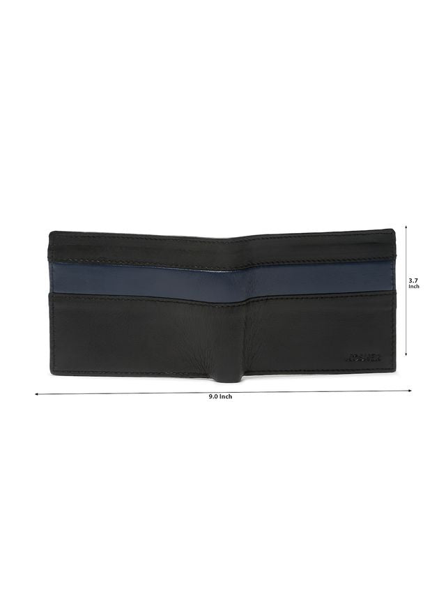 KOSHER Black Color Premium Soft Leather With Zipp Coin Pocket Wallet for Men's
