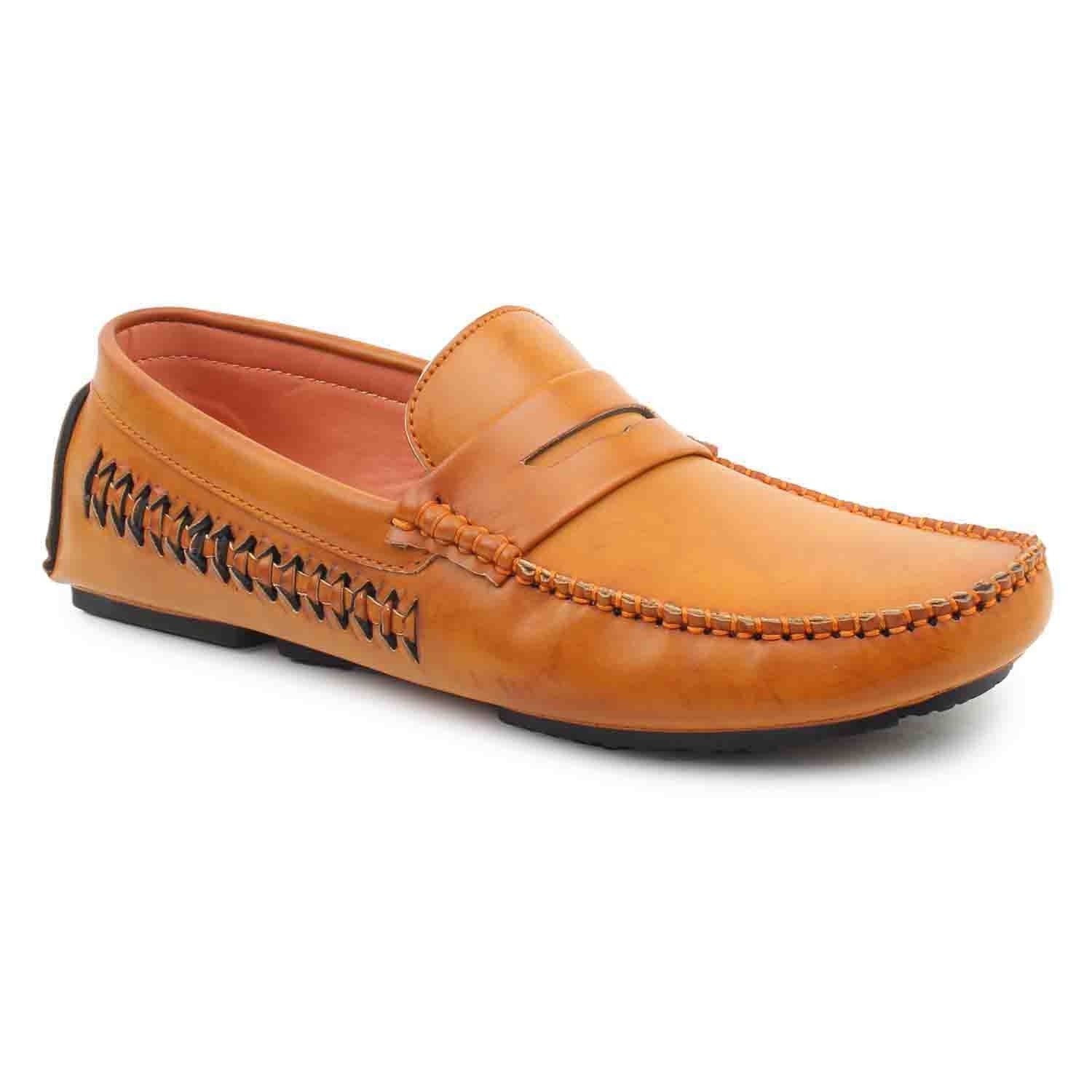 Leatherite Shoes Tan