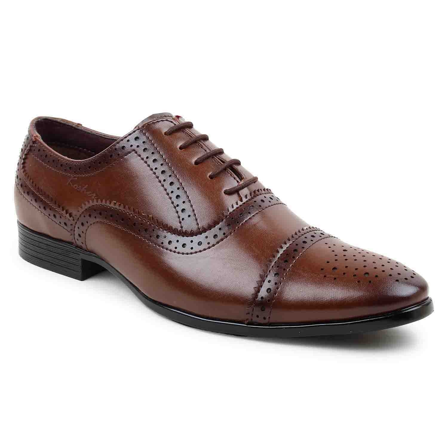 Leatherite-Shoes-Brown