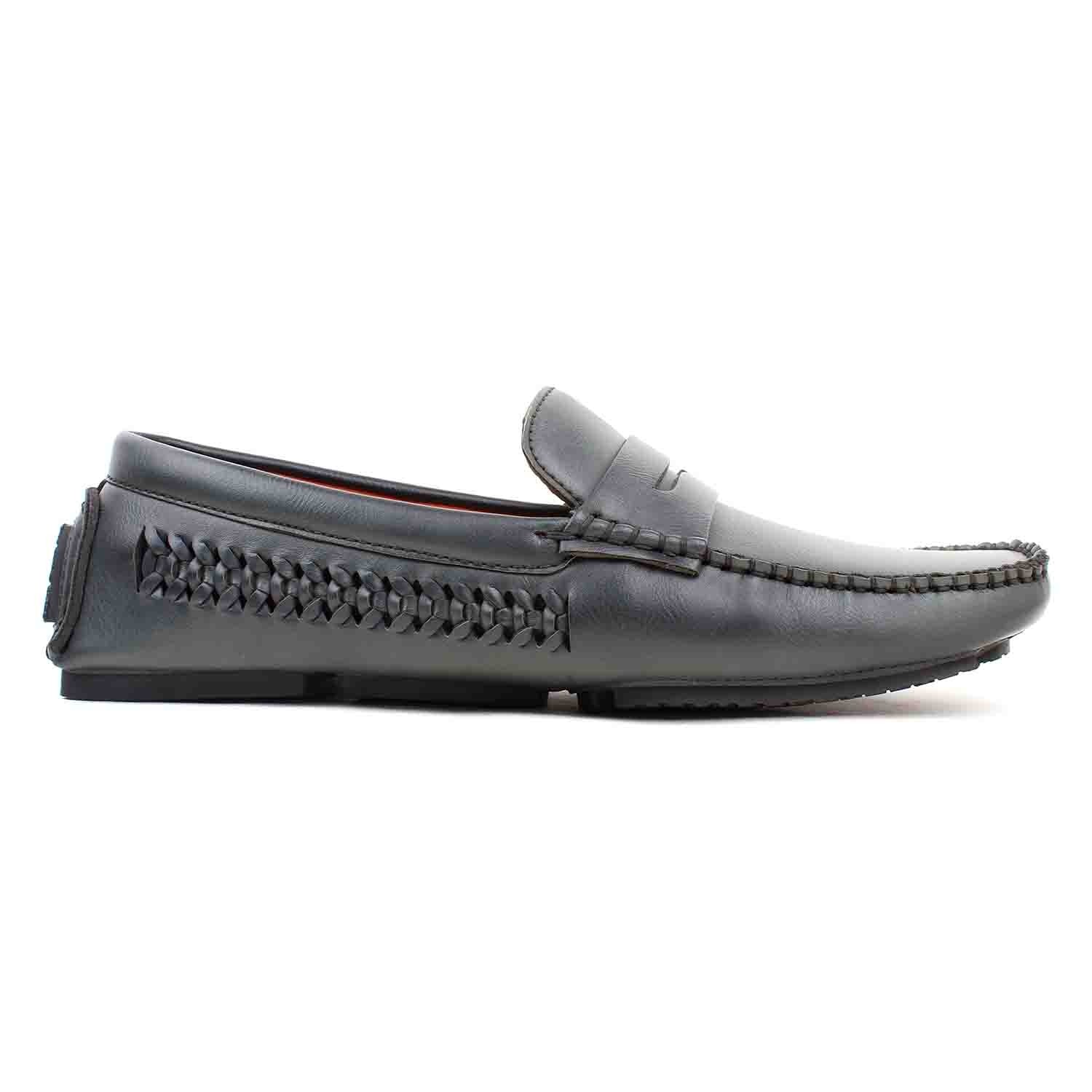 Leatherite Shoes Gray